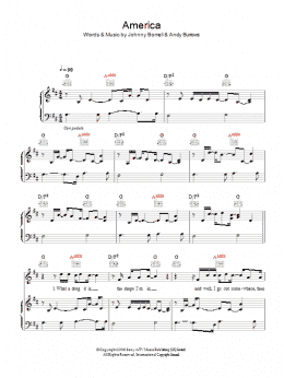 page one of America (Piano, Vocal & Guitar Chords)