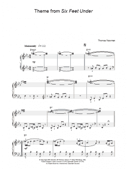 page one of Theme from Six Feet Under (Easy Piano)