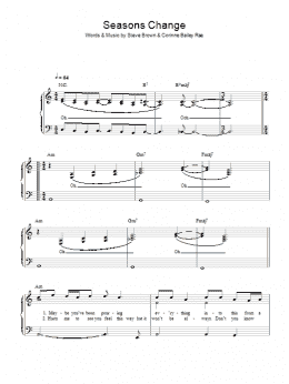 page one of Seasons Change (Easy Piano)