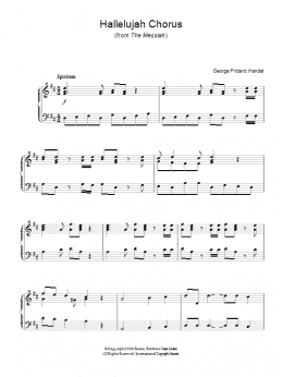 page one of Hallelujah Chorus (Easy Piano)