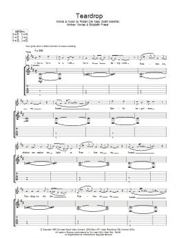 page one of Teardrop (Guitar Tab)