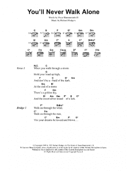 page one of You'll Never Walk Alone (Guitar Chords/Lyrics)