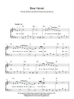 page one of Blue Velvet (Easy Piano)