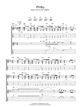 page one of Philby (Guitar Tab)