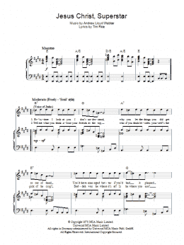 page one of Jesus Christ, Superstar (Piano, Vocal & Guitar Chords)