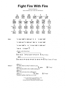 page one of Fight Fire With Fire (Guitar Chords/Lyrics)