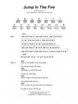 page one of Jump In The Fire (Guitar Chords/Lyrics)