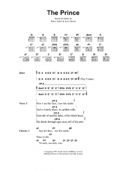 page one of The Prince (Guitar Chords/Lyrics)