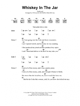 page one of Whiskey In The Jar (Guitar Chords/Lyrics)