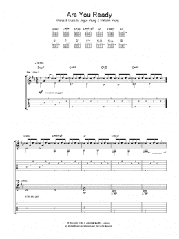 page one of Are You Ready (Guitar Tab)