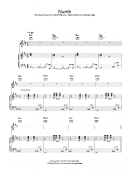 page one of Numb (Piano, Vocal & Guitar Chords)