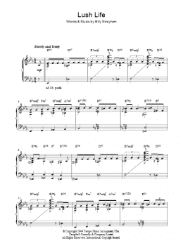 page one of Lush Life (Piano Solo)