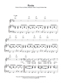 page one of Rocks (Piano, Vocal & Guitar Chords)