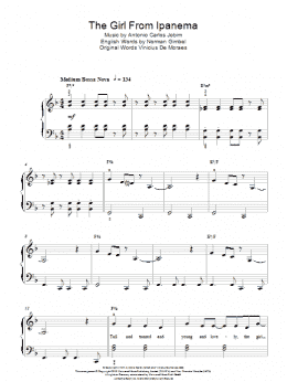 page one of The Girl From Ipanema (Garota De Ipanema) (Easy Piano)