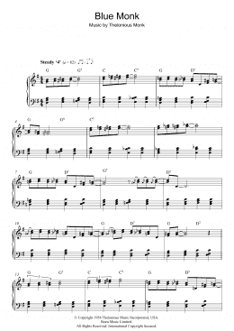 page one of Blue Monk (Piano Solo)