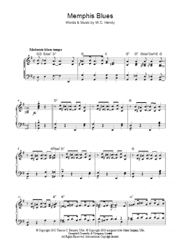 page one of Memphis Blues (Piano Solo)