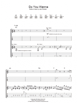 page one of Do You Wanna (Guitar Tab)