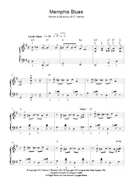 page one of Memphis Blues (Easy Piano)