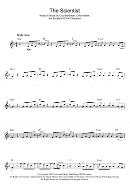 page one of The Scientist (Flute Solo)