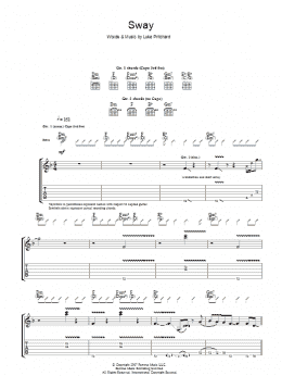 page one of Sway (Guitar Tab)