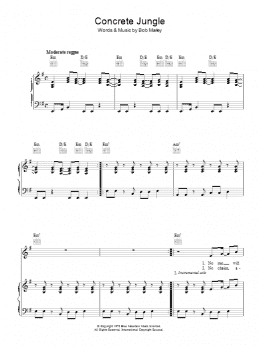 page one of Concrete Jungle (Piano, Vocal & Guitar Chords)