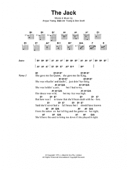 page one of The Jack (Guitar Chords/Lyrics)