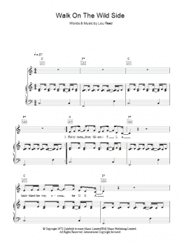 page one of Walk On The Wild Side (Piano, Vocal & Guitar Chords)