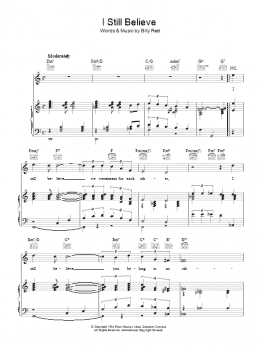 page one of I Still Believe (Piano, Vocal & Guitar Chords)