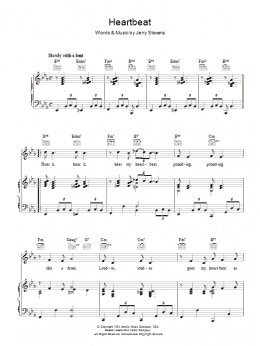 page one of Heartbeat (Piano, Vocal & Guitar Chords)