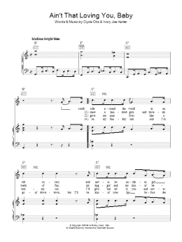 page one of Ain't That Loving You, Baby (Piano, Vocal & Guitar Chords)