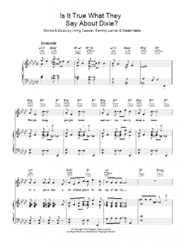 page one of Is It True What They Say About Dixie? (Piano, Vocal & Guitar Chords)