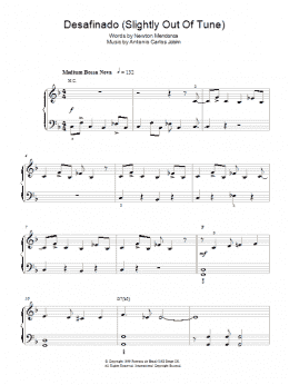 page one of Desafinado (Slightly Out Of Tune) (Easy Piano)