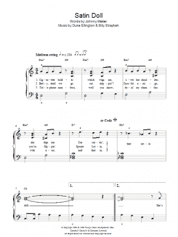 page one of Satin Doll (Easy Piano)