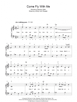 page one of Come Fly With Me (Easy Piano)