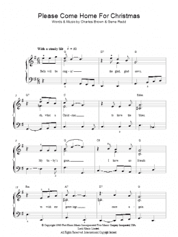 page one of Please Come Home For Christmas (Easy Piano)