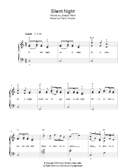 page one of Silent Night (Easy Piano)