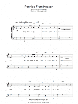 page one of Pennies From Heaven (Easy Piano)