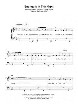 Strangers in the night Sheet music for Piano (Solo) Easy