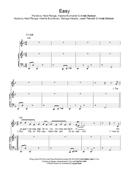 page one of Easy (Piano, Vocal & Guitar Chords)