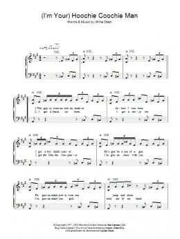 page one of (I'm Your) Hoochie Coochie Man (Easy Piano)