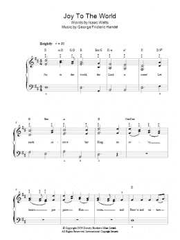 page one of Joy To The World (Easy Piano)