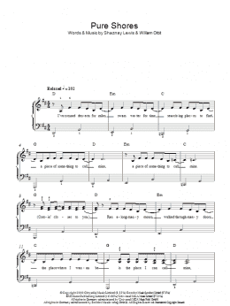 page one of Pure Shores (Easy Piano)