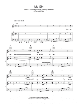 page one of My Girl (Piano, Vocal & Guitar Chords (Right-Hand Melody))