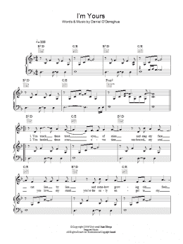 page one of I'm Yours (Piano, Vocal & Guitar Chords)