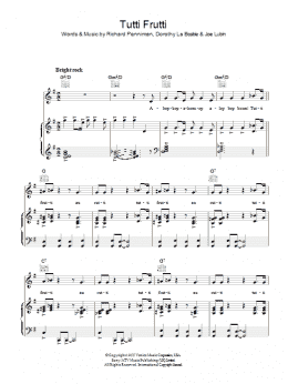 page one of Tutti Frutti (Piano, Vocal & Guitar Chords)