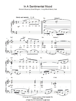 page one of In A Sentimental Mood (Piano Solo)