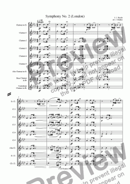 page one of Symphony No. 2 (London)