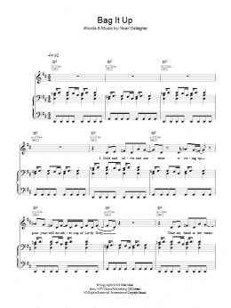 page one of Bag It Up (Piano, Vocal & Guitar Chords)