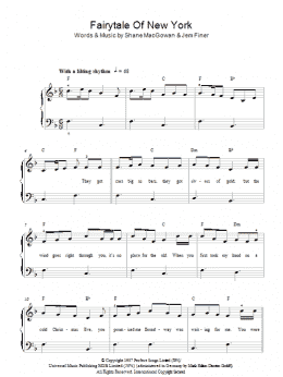 page one of Fairytale Of New York (Easy Piano)