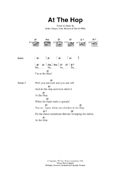 page one of At The Hop (Piano, Vocal & Guitar Chords)